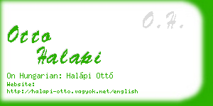 otto halapi business card